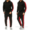 Aangepast logo groothandel mannen sweatsuit sets jogging pakken